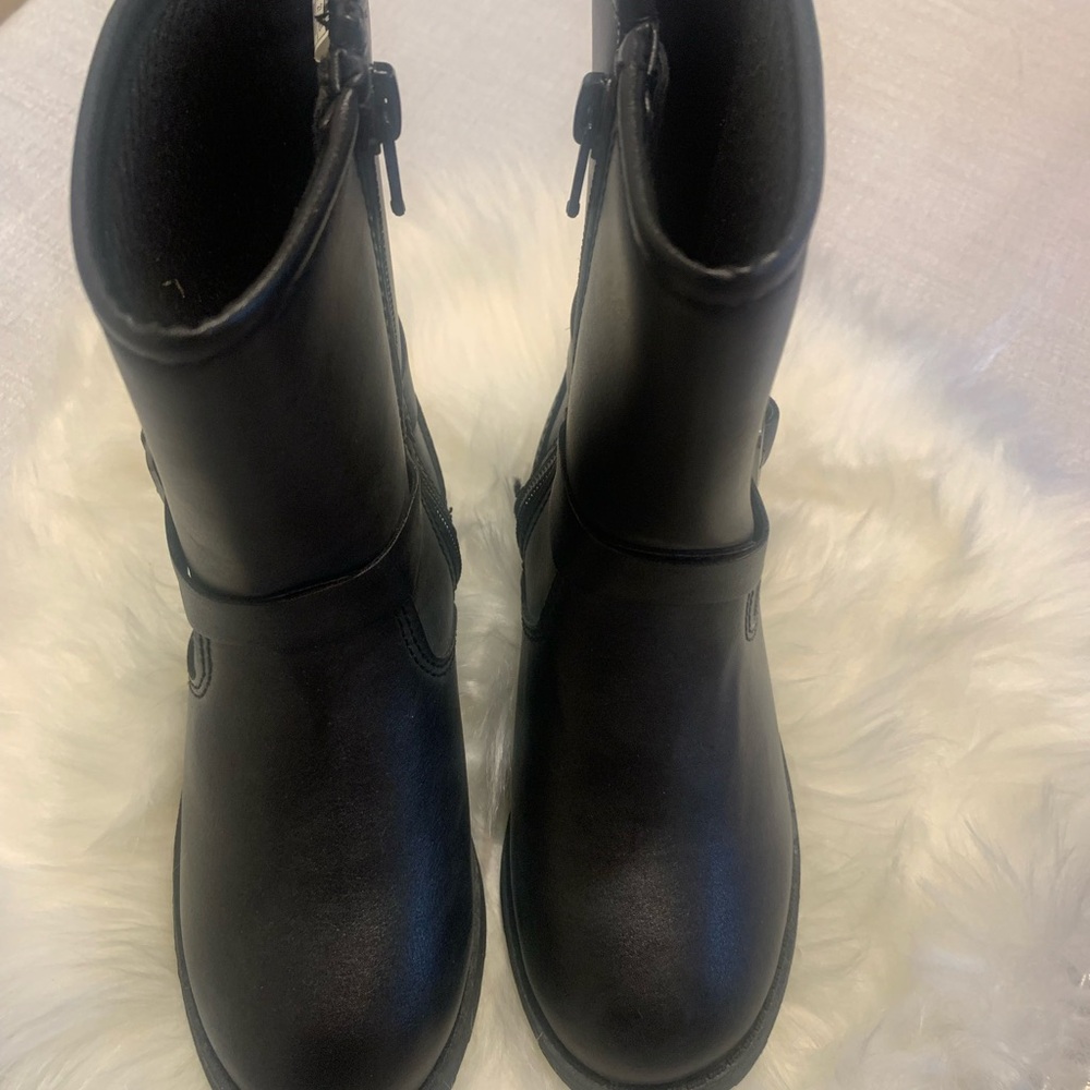 Carter's Black Kids Zip-Up Mid-Calf Boots